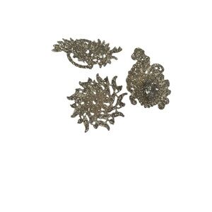 Set of 3 Rhinestone Brooches